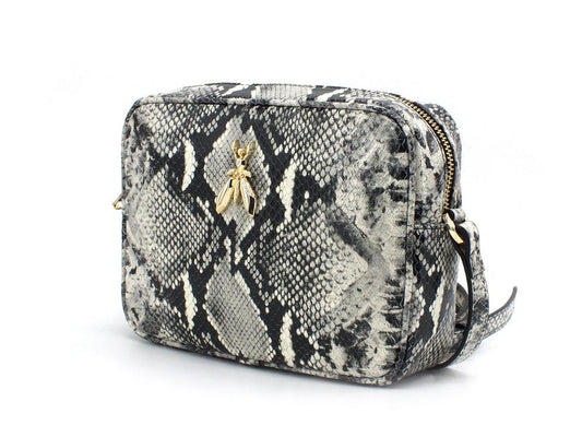 PATRIZIA PEPE Borsa Tracolla Zip Snake Pitonata Natural Python 2A051-A7Z9 - Sandrini Calzature e Abbigliamento