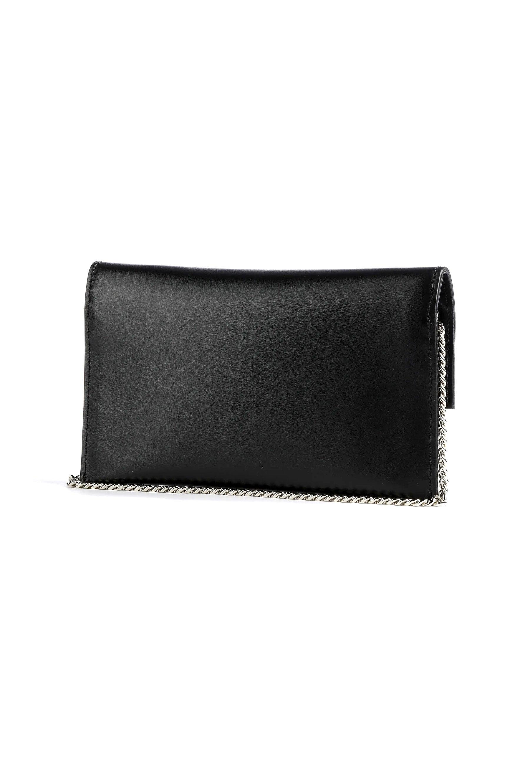 PATRIZIA PEPE Pochette Black Light Gold 2B0050-L011 - Sandrini Calzature e Abbigliamento