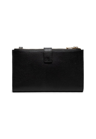 PATRIZIA PEPE Portafoglio Double Zip Tracolla Nero CQ9774-L001 - Sandrini Calzature e Abbigliamento