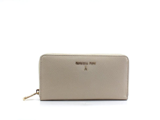 PATRIZIA PEPE Portafoglio Zip Around Logo Beige Ocean Sand CQ4879L001-B732 - Sandrini Calzature e Abbigliamento