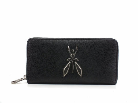 PATRIZIA PEPE Portafoglio Zip Around Logo Black 2VA020-A4U8W - Sandrini Calzature e Abbigliamento