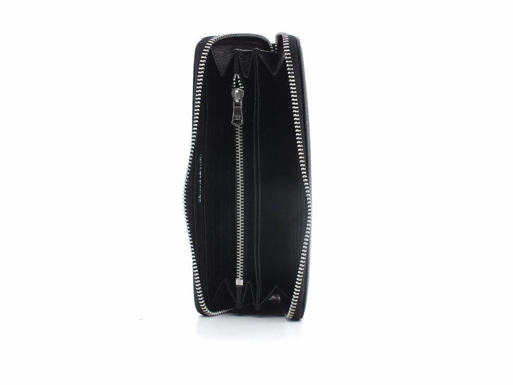 PATRIZIA PEPE Portafoglio Zip Around Logo Black 2VA020-A4U8W - Sandrini Calzature e Abbigliamento
