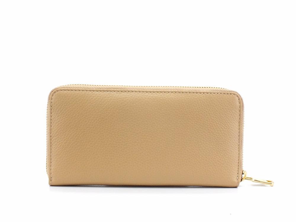 PATRIZIA PEPE Portafoglio Zip Around Logo Pompei Beige 2VA020-A4U8G - Sandrini Calzature e Abbigliamento