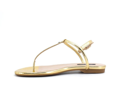 PATRIZIA PEPE Sandalo Infradito Laminato Gold Star 2VA248-A3LT - Sandrini Calzature e Abbigliamento