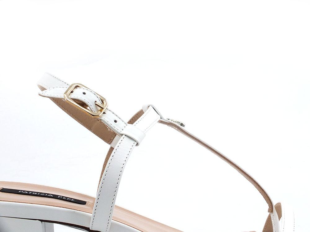 PATRIZIA PEPE Sandalo Listini Tacco White 8X0002L011-W146 - Sandrini Calzature e Abbigliamento