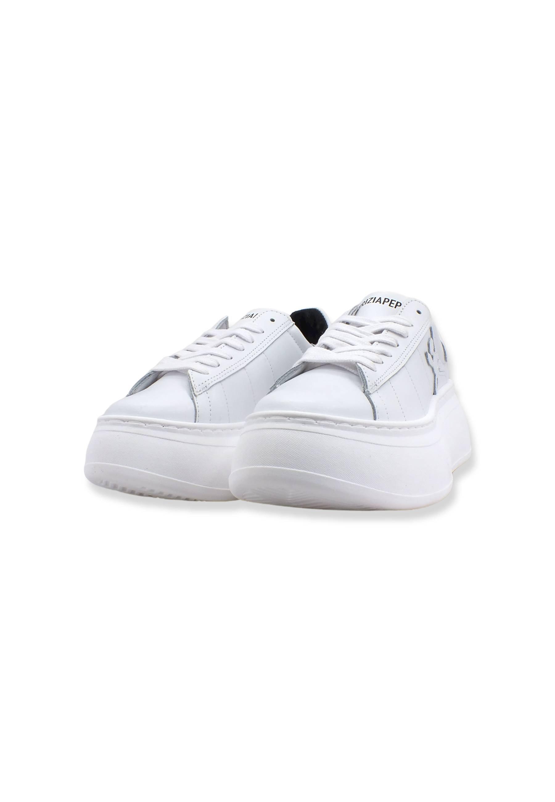 PATRIZIA PEPE Sneaker Donna Leather White 8Z0064-L011 - Sandrini Calzature e Abbigliamento