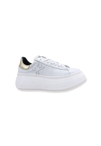 PATRIZIA PEPE Sneaker Donna Leather White Gold 8Z0064-L011 - Sandrini Calzature e Abbigliamento