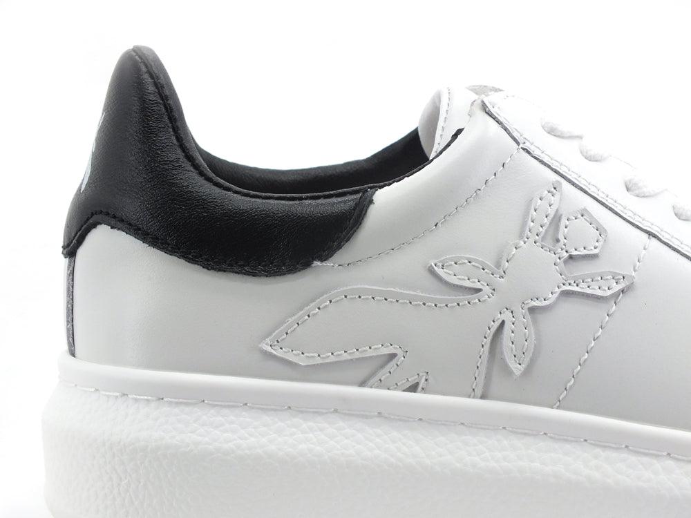 PATRIZIA PEPE Sneaker Logo Ape Laterale White Black CZ9708L011-F2LU - Sandrini Calzature e Abbigliamento