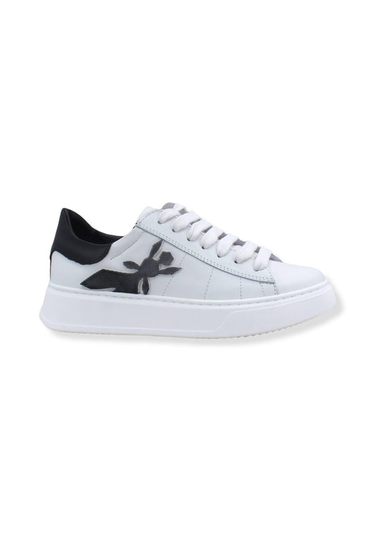 PATRIZIA PEPE Sneaker Logo Ape Sneaker Donna White Black 8Z9708-L011 - Sandrini Calzature e Abbigliamento