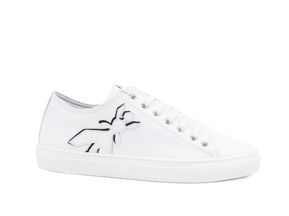 PATRIZIA PEPE Sneaker Pelle Logo White 2VA147-A3KW - Sandrini Calzature e Abbigliamento