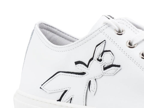 PATRIZIA PEPE Sneaker Pelle Logo White 2VA147-A3KW - Sandrini Calzature e Abbigliamento