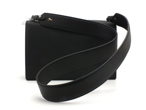 PATRIZIA PEPE Tracolla Pelle Logo Black Gold 2VA149-A8W9G - Sandrini Calzature e Abbigliamento