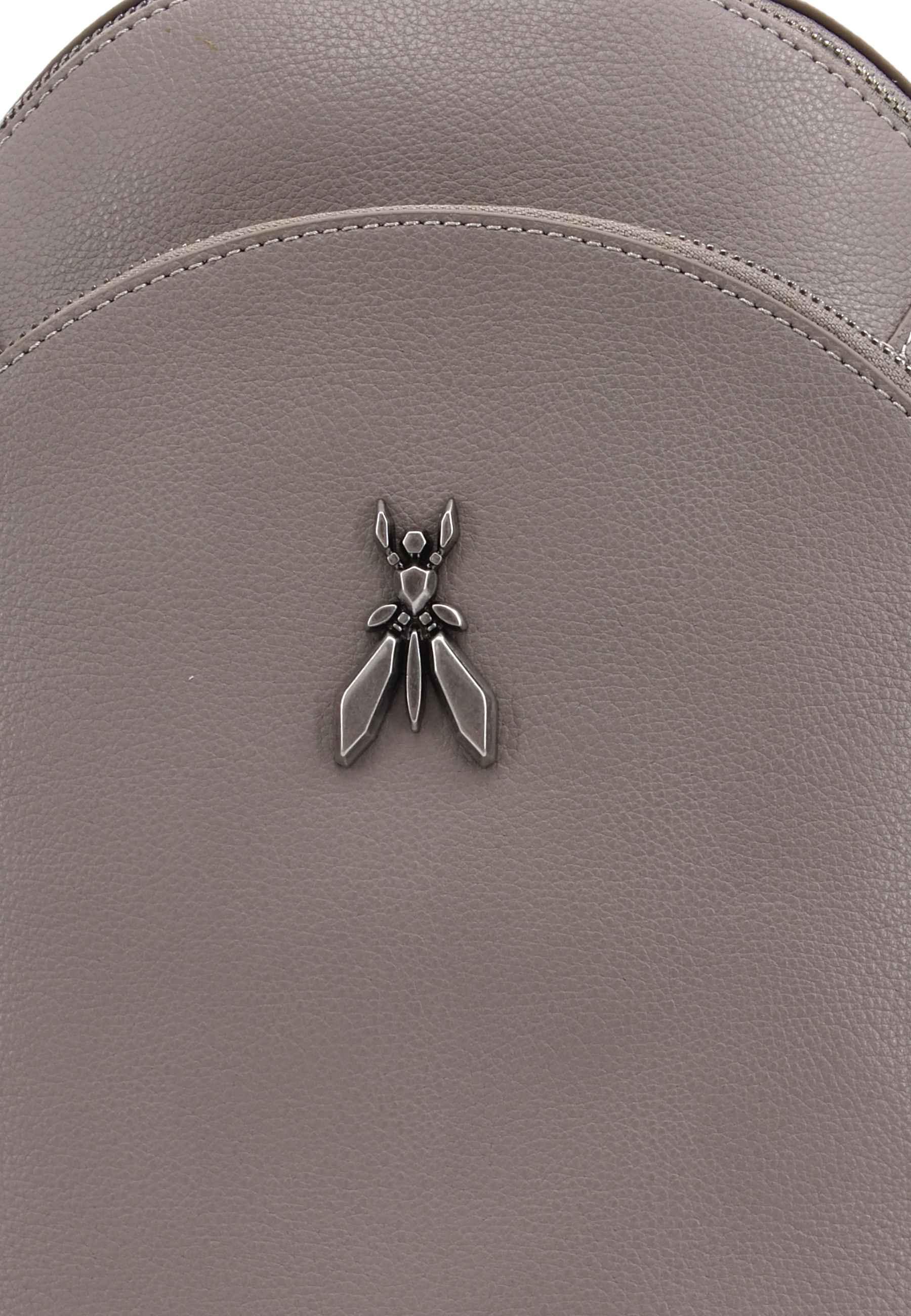 PATRIZIA PEPE Zaino Backpack Zip Logo Ape Marrone Dark Tatami CB0056-L001 - Sandrini Calzature e Abbigliamento