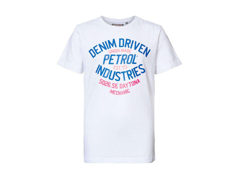 PETROL T-Shirt Logo Bianco M-1000-TSR603 - Sandrini Calzature e Abbigliamento