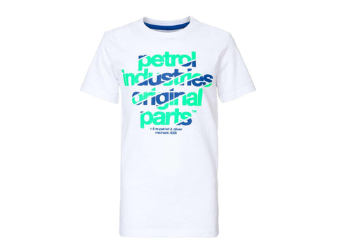 PETROL T-Shirt Logo White Fluo M-1000-TSR605 - Sandrini Calzature e Abbigliamento