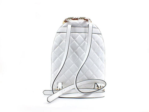 POLLINI Backpack Zaino Logo Catena Bianco SC4557PP0ESB0100 - Sandrini Calzature e Abbigliamento