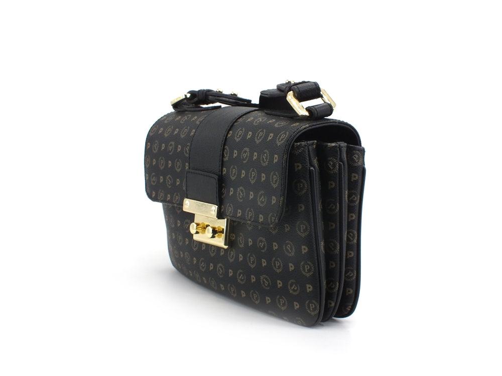 POLLINI Borsa Baguette Heritage Loghi Nero TE8452PP0BQ1100A - Sandrini Calzature e Abbigliamento