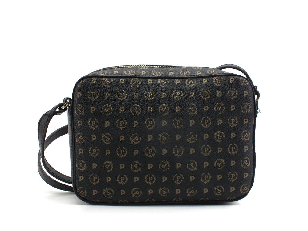 POLLINI Borsa Crossbody Shoulder Bag Loghi Nero TE8414PP03Q1100A - Sandrini Calzature e Abbigliamento