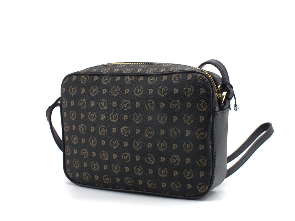 POLLINI Borsa Crossbody Shoulder Bag Loghi Nero TE8414PP03Q1100A - Sandrini Calzature e Abbigliamento