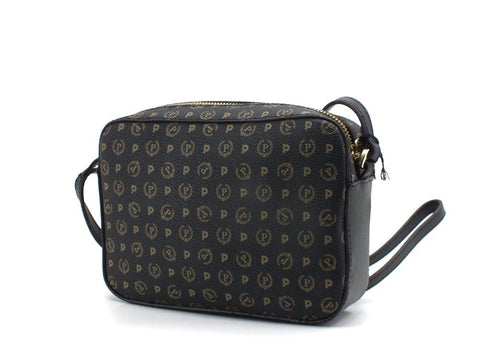 POLLINI Borsa Crossbody Shoulder Bag Loghi Nero TE8414PP03Q1100A - Sandrini Calzature e Abbigliamento