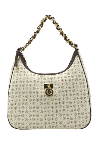 POLLINI Borsa Hobo Donna Avorio Marrone TE8519PP0HQ1110C - Sandrini Calzature e Abbigliamento