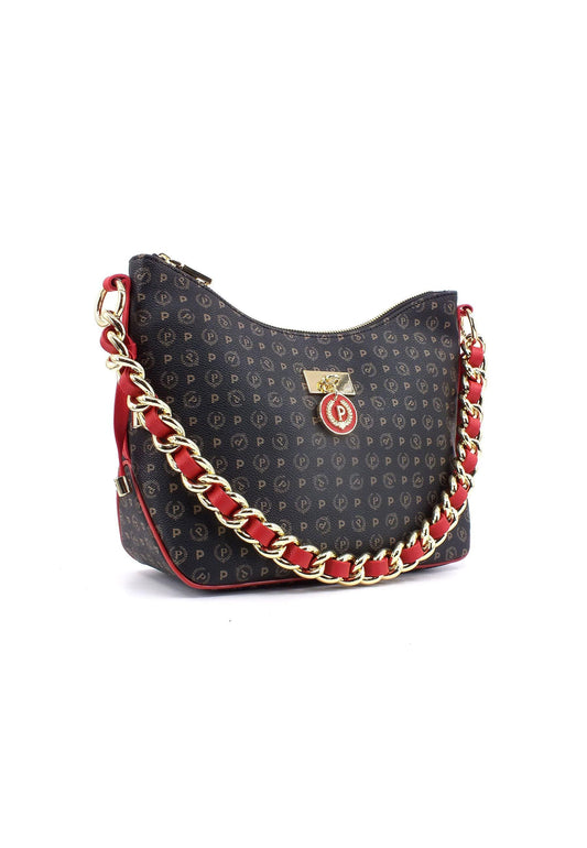 POLLINI Borsa Hobo Small Nero Rosso TE8517PP0HQ1100B - Sandrini Calzature e Abbigliamento