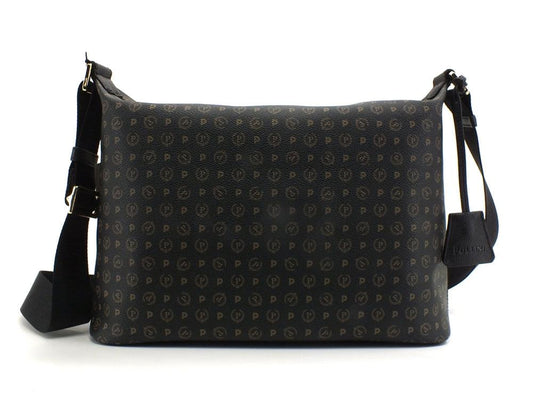 POLLINI Borsa Hobo Zip Loghi Printed Nero TE8400PP02Q1100A - Sandrini Calzature e Abbigliamento