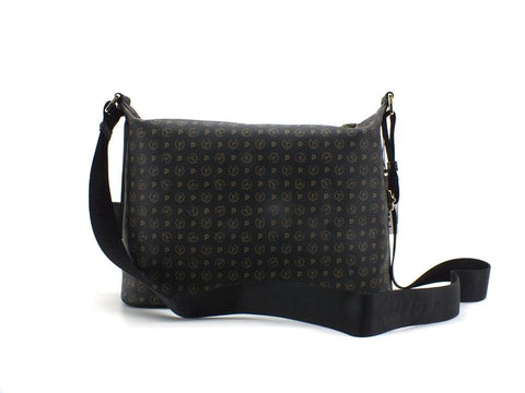 POLLINI Borsa Hobo Zip Loghi Printed Nero TE8400PP02Q1100A - Sandrini Calzature e Abbigliamento