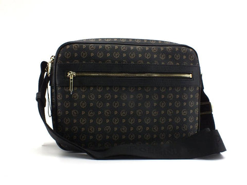 POLLINI Borsa Messenger Triple Loghi Nero TE8402PP02Q1100A - Sandrini Calzature e Abbigliamento