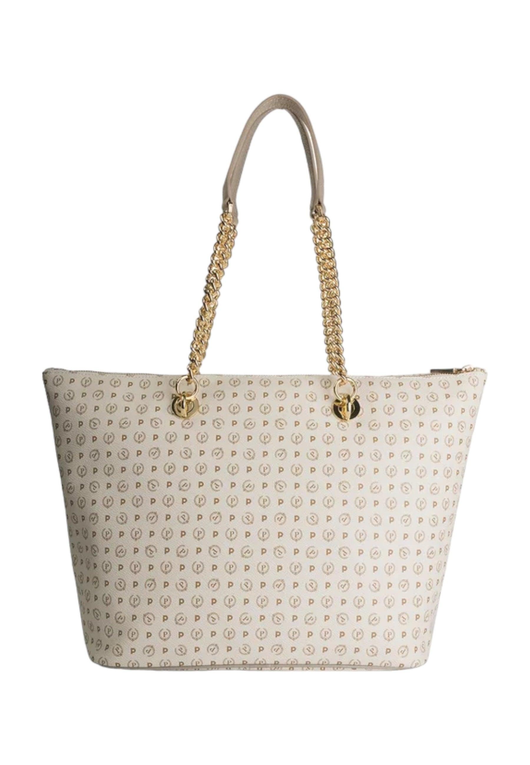 POLLINI Borsa Tote Donna Avorio Ghiaccio TE8410PP02Q1110A - Sandrini Calzature e Abbigliamento