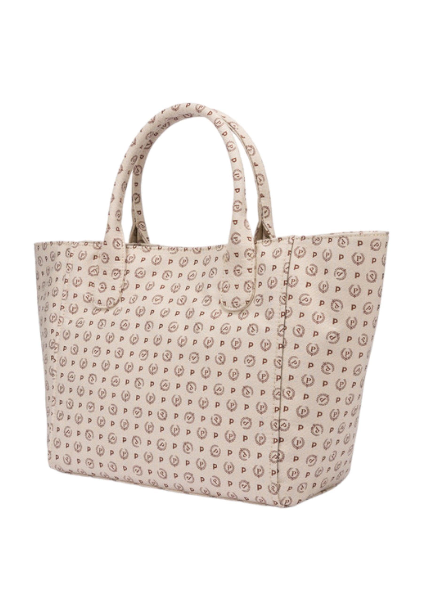 POLLINI Borsa Tote Donna Avorio Marrone TE8481PP0EQ6D11D - Sandrini Calzature e Abbigliamento