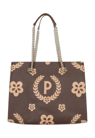 POLLINI Borsa Tote Donna Marrone Crema TE8472PP0DQ1E11A - Sandrini Calzature e Abbigliamento