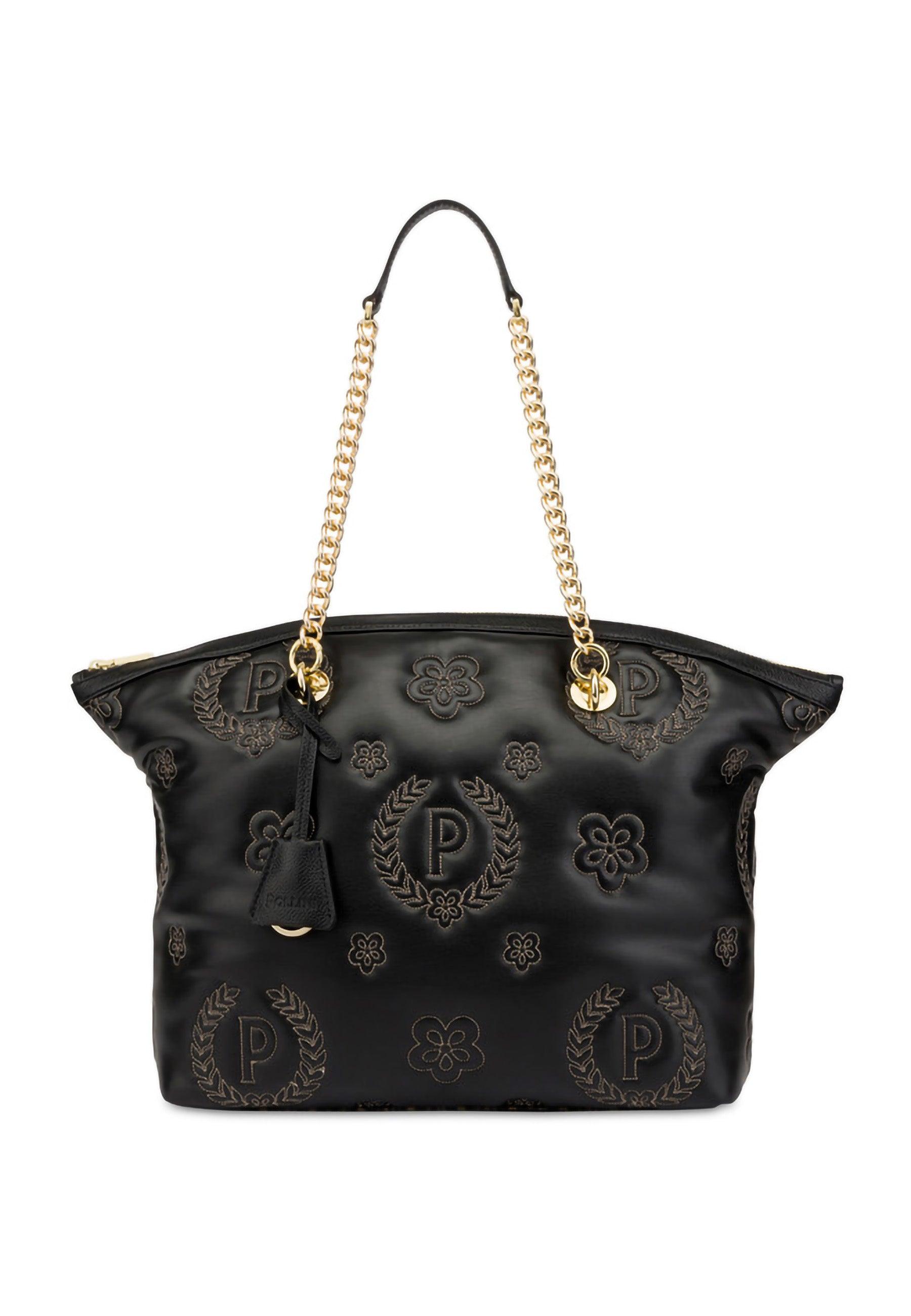 POLLINI Borsa Tote Nero TE8408PP02Q2800A - Sandrini Calzature e Abbigliamento