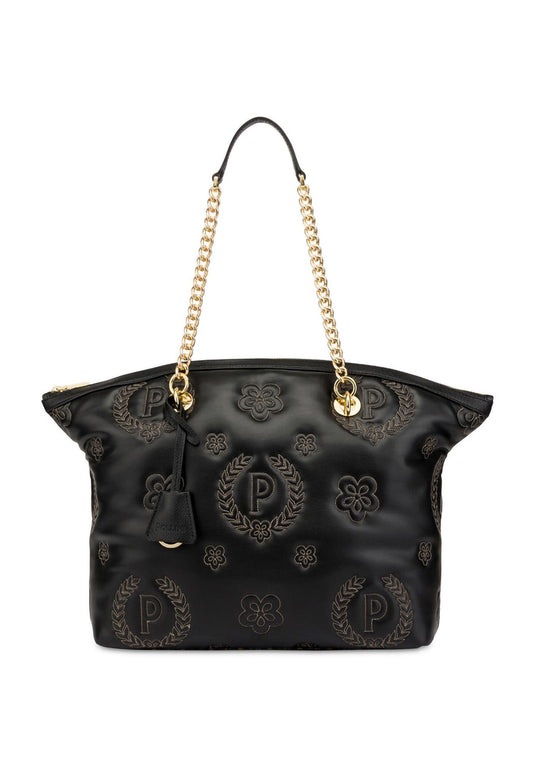 POLLINI Borsa Tote Nero TE8408PP02Q2800A - Sandrini Calzature e Abbigliamento