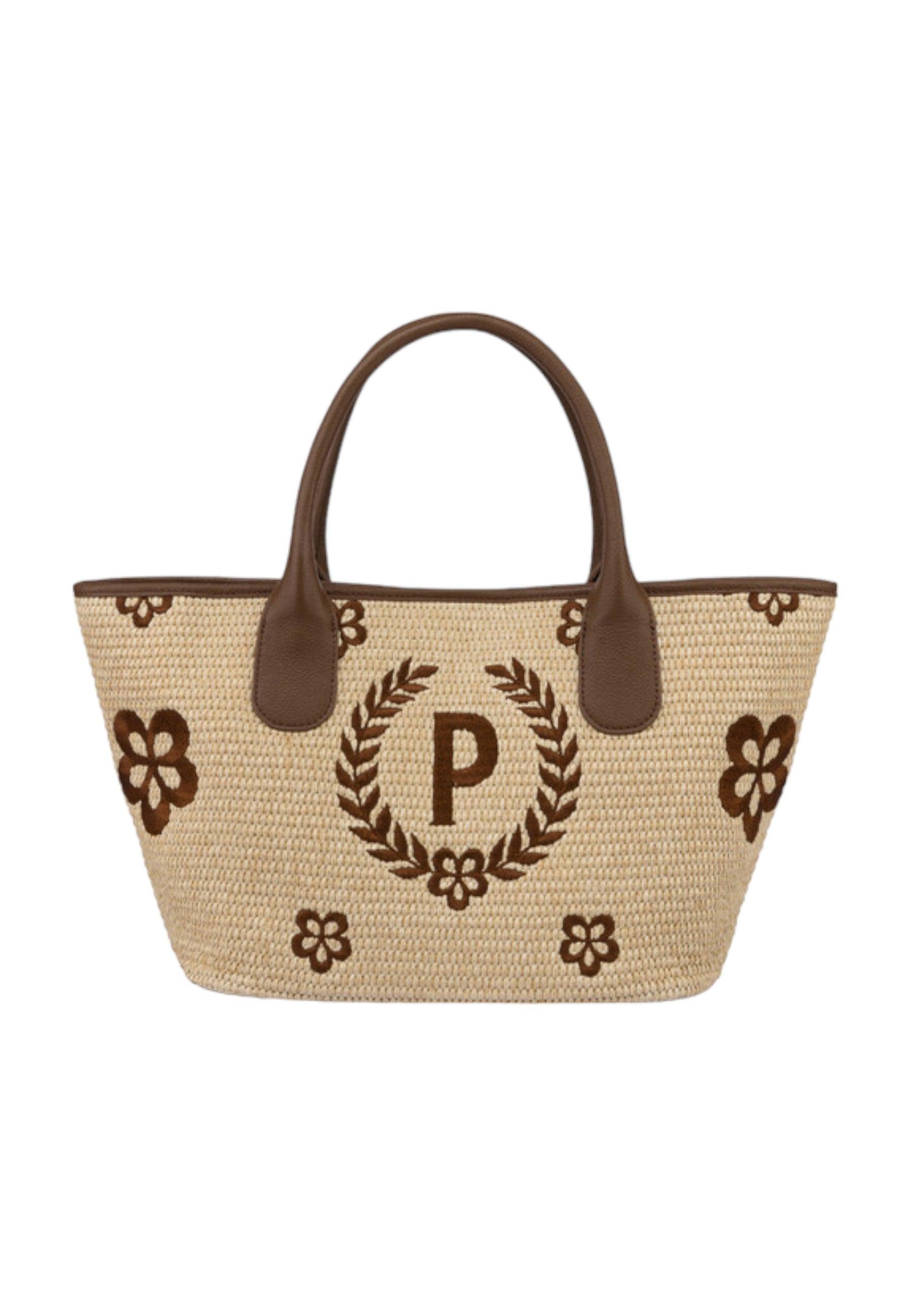 POLLINI Borsa Tote Small Donna Natural Testa di Moro TE8482PP0EQ1T10A - Sandrini Calzature e Abbigliamento