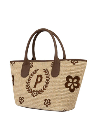 POLLINI Borsa Tote Small Donna Natural Testa di Moro TE8482PP0EQ1T10A - Sandrini Calzature e Abbigliamento