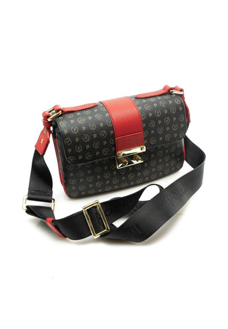 POLLINI Borsa Tracola Nero Rosso TE8452PP0BQ1100B - Sandrini Calzature e Abbigliamento