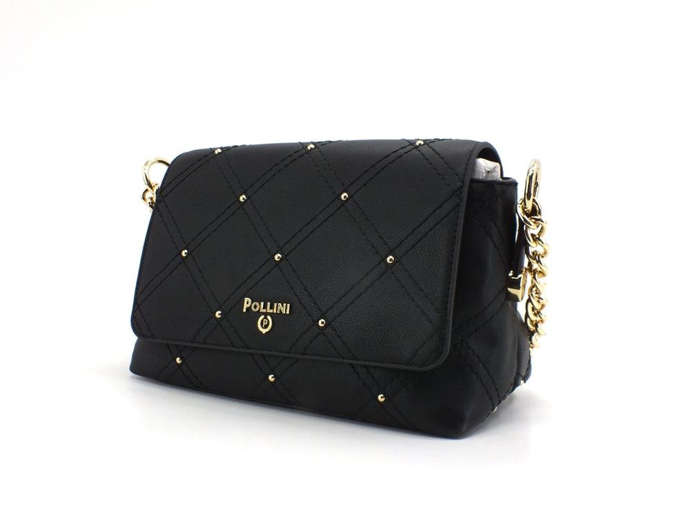 POLLINI Borsa Tracolla Borchiette Nero SC4522PP0DSB1000 - Sandrini Calzature e Abbigliamento