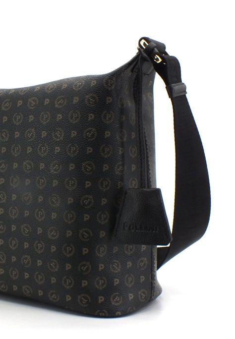 POLLINI Borsa Tracolla Hobo Mid Loghi Nera TE8400PP02Q1100A - Sandrini Calzature e Abbigliamento