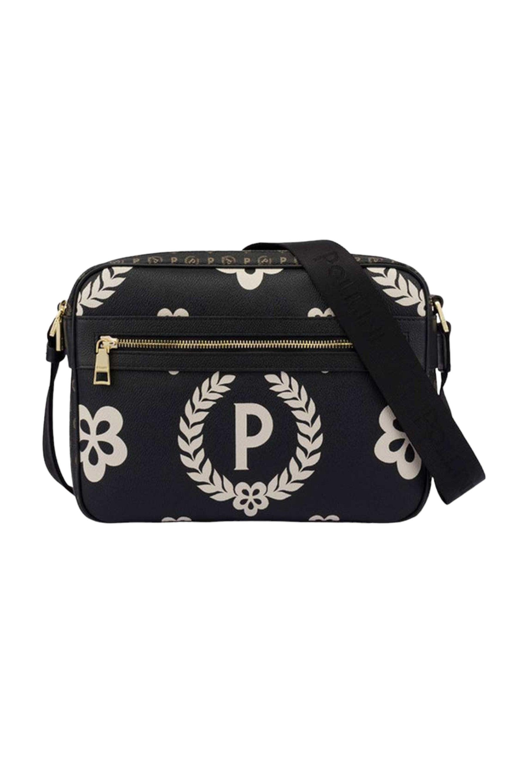 POLLINI Borsa Tracolla Messenger Donna Nero TE8402PP02Q1E10A - Sandrini Calzature e Abbigliamento