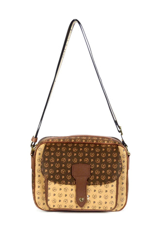 POLLINI Borsa Tracolla Messenger Marrone Crema TE8448PP0AQ5330A - Sandrini Calzature e Abbigliamento