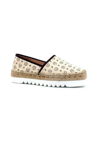 POLLINI Espadrillas Slip On Donna Beige Marrone TA10124G0EQ6D11D - Sandrini Calzature e Abbigliamento