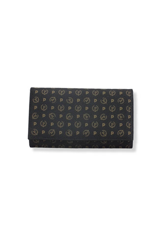 POLLINI Portafoglio Donna Loghi Bottone Nero TE9000PP02Q1100A - Sandrini Calzature e Abbigliamento