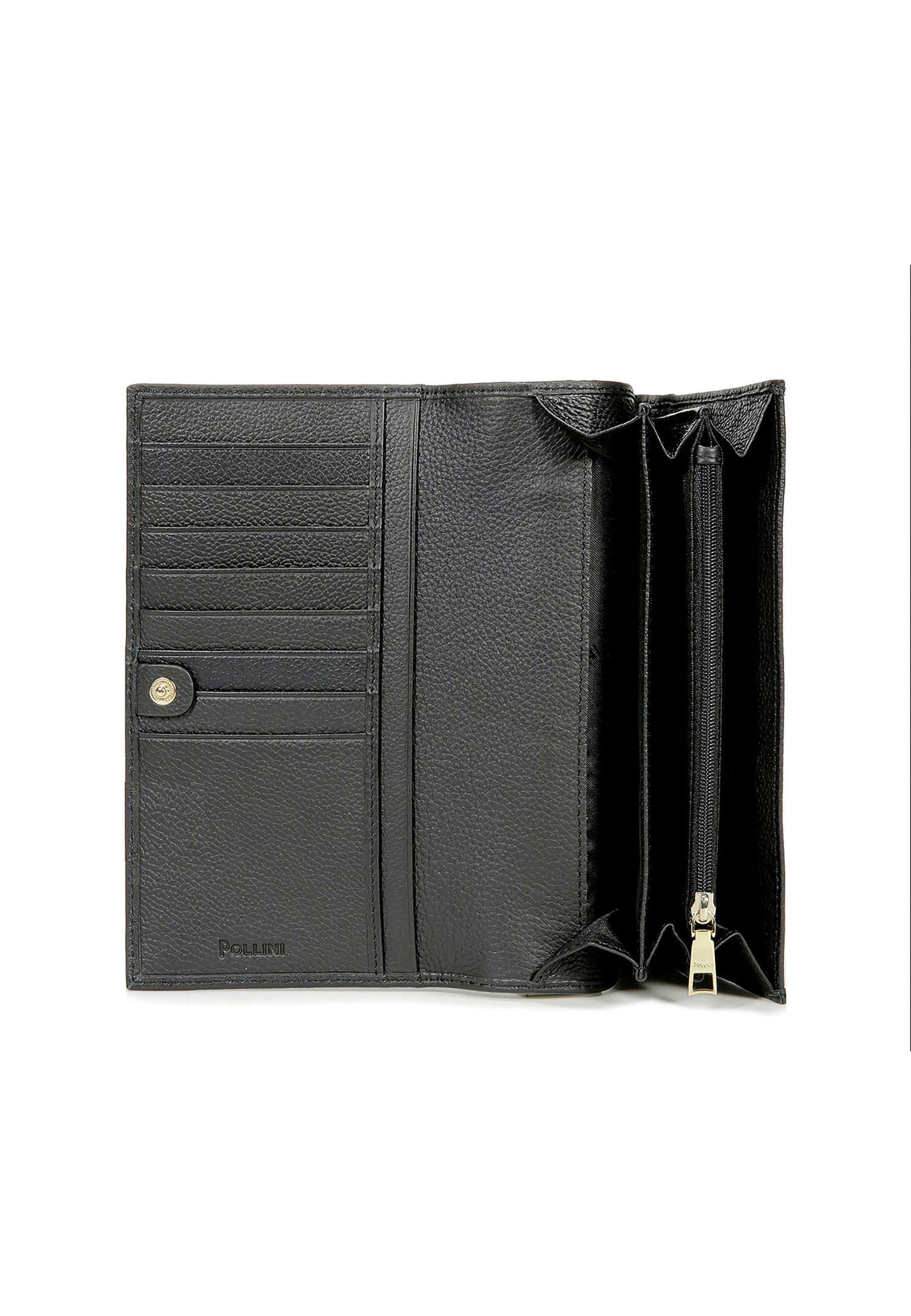 POLLINI Portafoglio Donna Nero TE9000PP02Q1100A - Sandrini Calzature e Abbigliamento