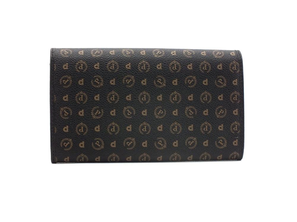 POLLINI Portafoglio Loghi Printed Nero TE9000PP02Q1100A - Sandrini Calzature e Abbigliamento