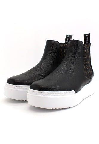 POLLINI Slip On Hi Loghi Donna Nero TA15154G0DQ1F00A - Sandrini Calzature e Abbigliamento