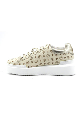 POLLINI Sneaker Donna Avorio Platino TE15064G0A1110H - Sandrini Calzature e Abbigliamento