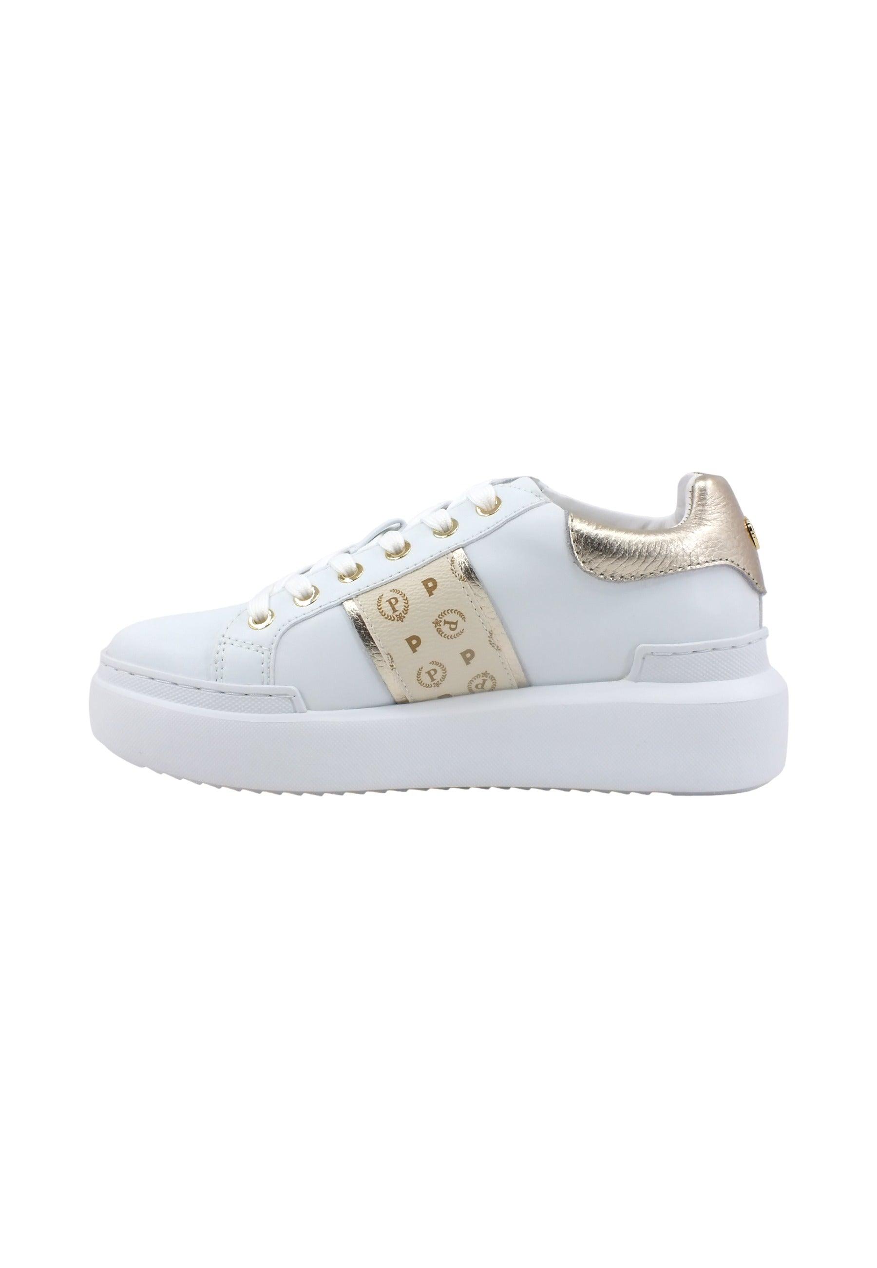 POLLINI Sneaker Donna Platino Bianco TA15034G07Q1A10H - Sandrini Calzature e Abbigliamento