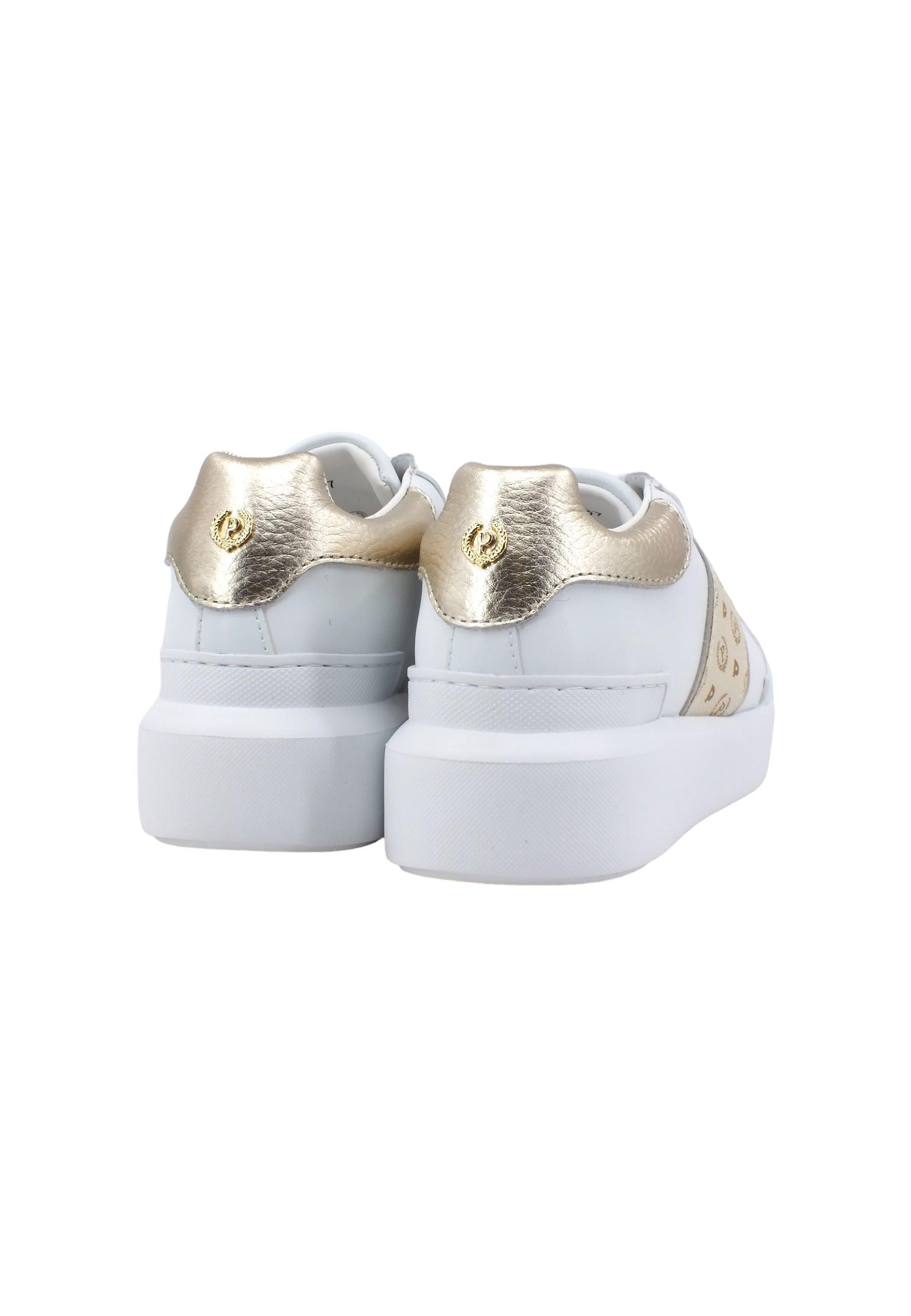 POLLINI Sneaker Donna Platino Bianco TA15034G07Q1A10H - Sandrini Calzature e Abbigliamento