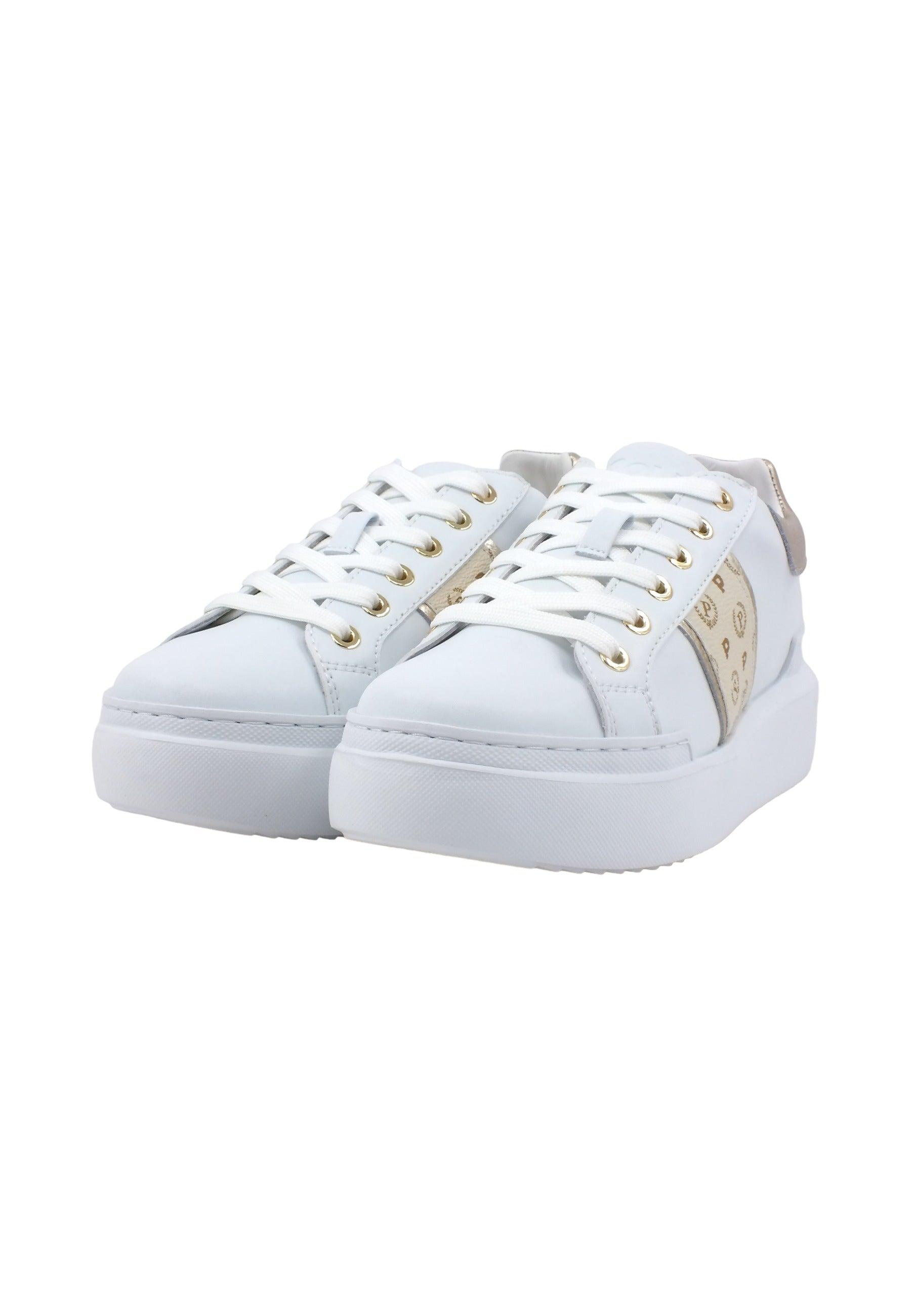 POLLINI Sneaker Donna Platino Bianco TA15034G07Q1A10H - Sandrini Calzature e Abbigliamento
